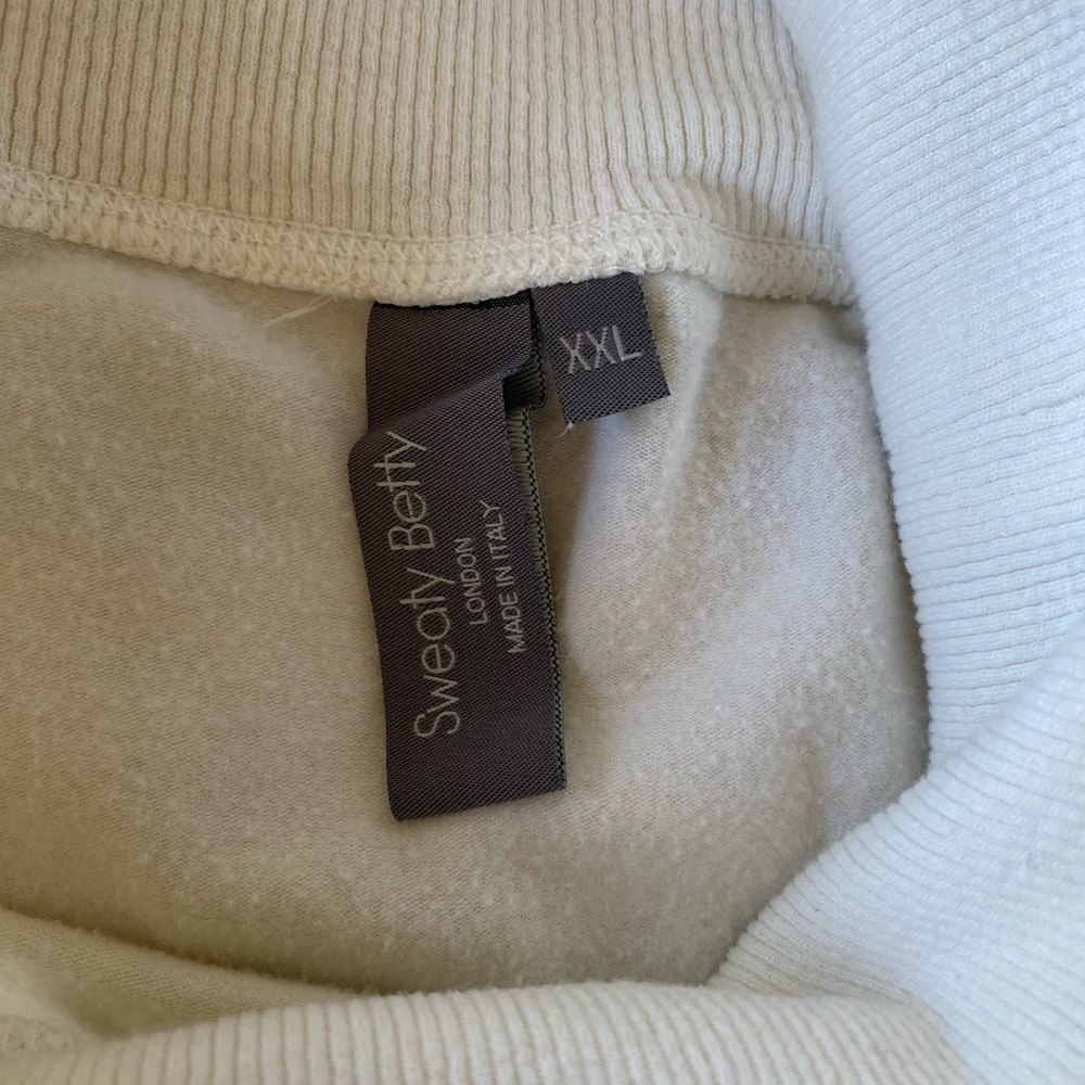 Sweaty Betty Harmonise Luxe Sweatshirt, Ivory White - XXL - Picture 9 of 10